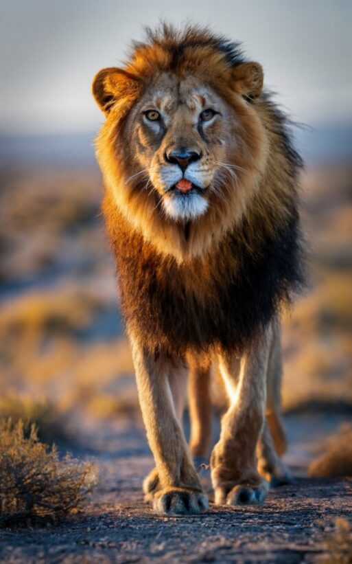 beautiful bengal tiger with lush green habitat background
лев
сезон льва
лев