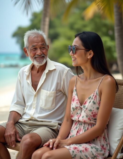 Отец в 75 лет женился на студентке