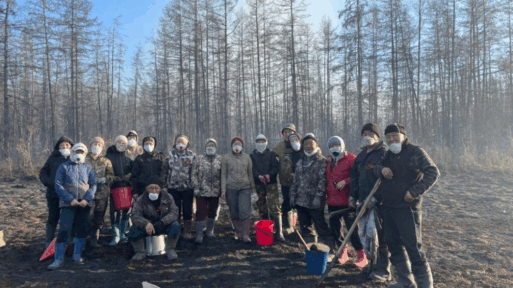 лесной пожар