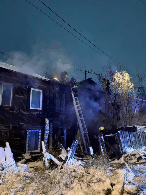 пожар в Якутске