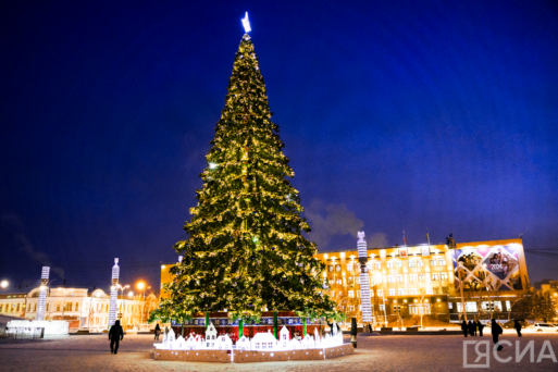 новогодний салют Якутск